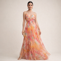 Vestido Sunset Bloom Plus Elegance