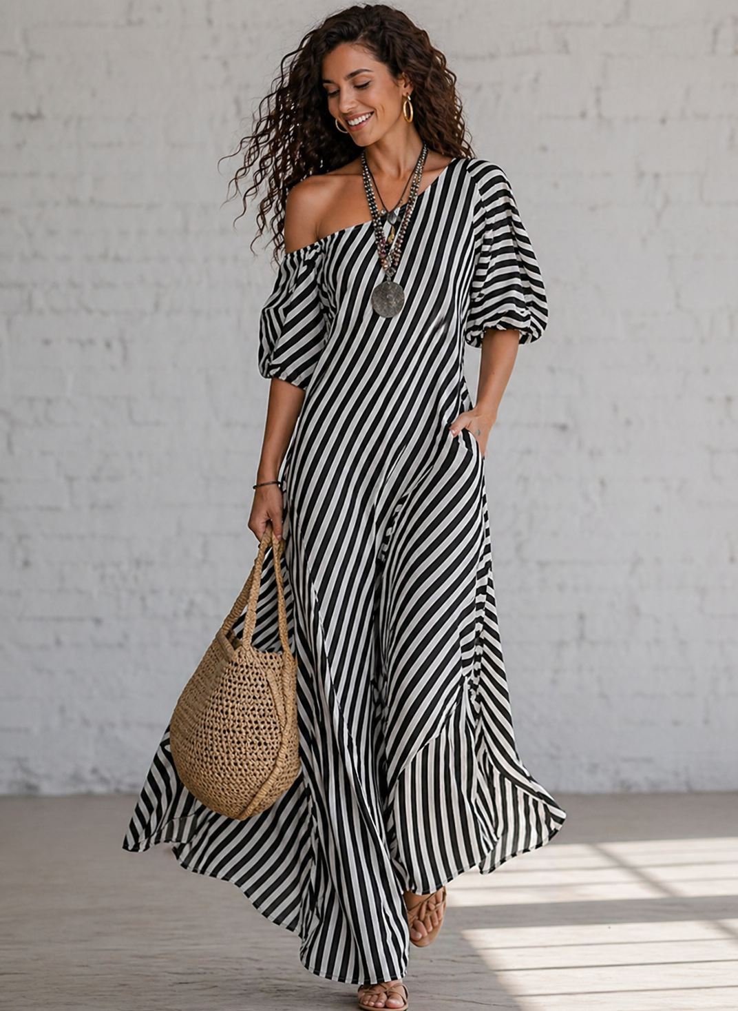 Vestido Aura Rayas - Elegancia con Estilo