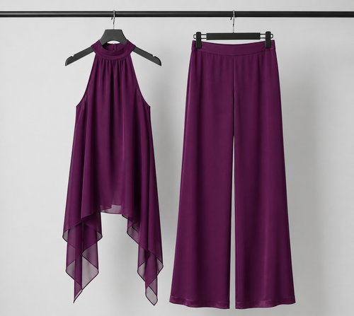 Conjunto Gia Elegante Cuello Halter