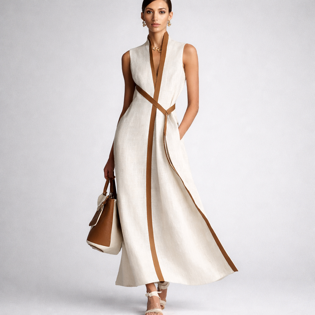 Vestido Aura Linen Dress